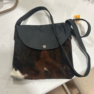 Cowhide crossbody bag